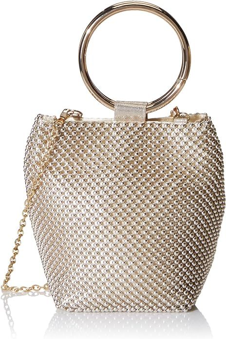 Jessica McClintock Womens Gwen Ball Mesh Ring Wristlet Pouch Clutch | Amazon (US)