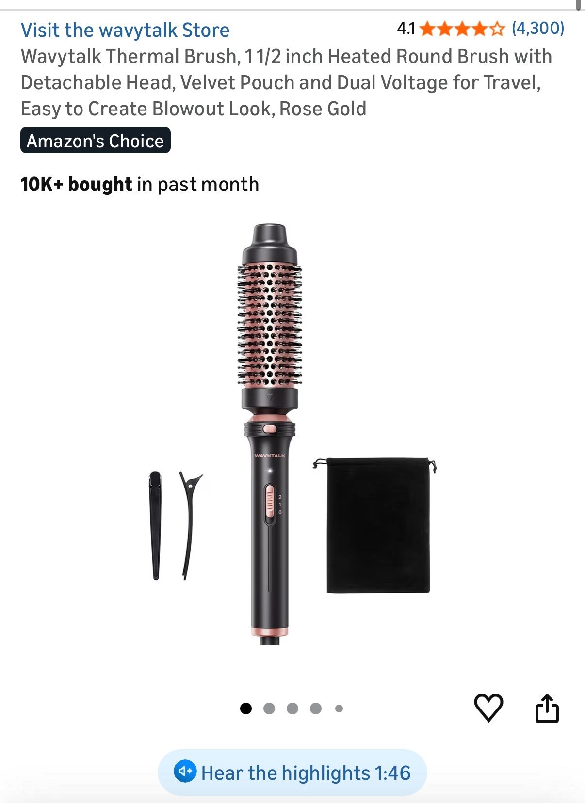 Perfect for a fake blow out and short hair!