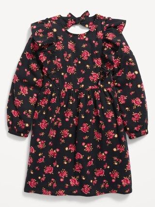 Fit &#x26; Flare Ruffle-Trim Floral Dress for Toddler Girls | Old Navy (US)