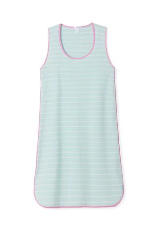 Pima Tank Gown in Spritz | LAKE Pajamas