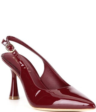 Sage Patent Leather Slingback Pumps | Dillard's