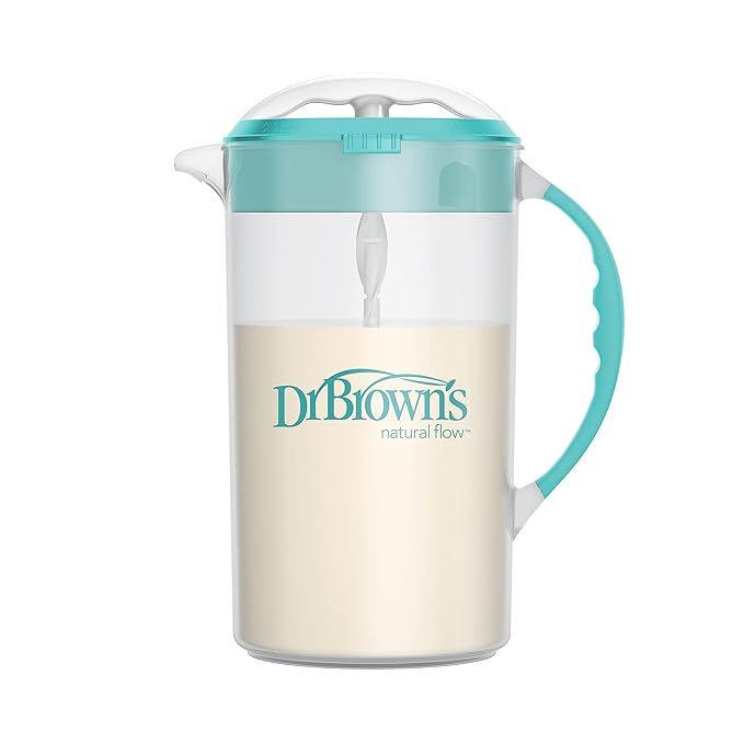 Dr. Brown's Baby Formula Mixing Pitcher with Adjustable Stopper, Locking Lid, & No Drip Spout, 32... | Amazon (US)