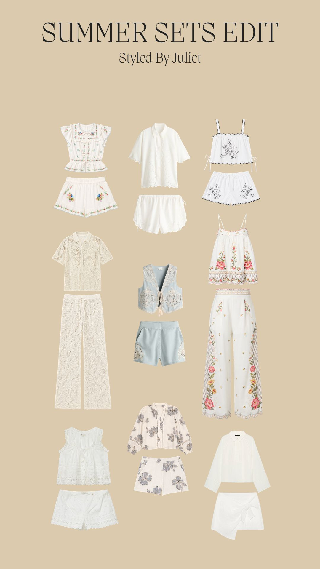 Summer Sets Edit! 

Co-Ord Edit, Feminine Holiday Style, Soft Resort Wear, Broderie Summer Dressing, Chic Vacation Wardrobe, Summer Sets, High Low Fashion, Vacation Outfits 

 #LTKSeasonal #LTKTravel