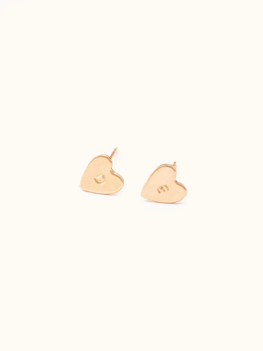 Initial Heart Studs | ABLE Clothing