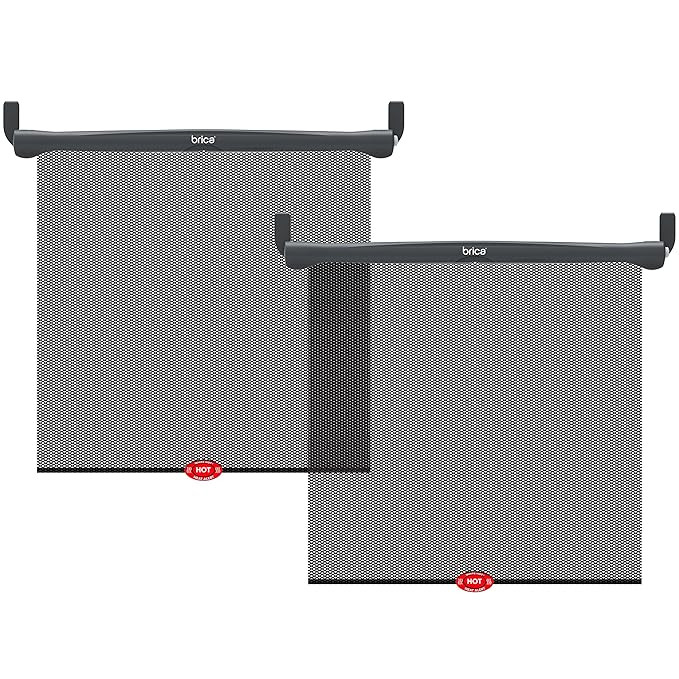 Munchkin Brica Sun Safety Car Window Shade with Heat Alert, Helps Block UVA/UVB Rays, 2 Pack, Bla... | Amazon (US)