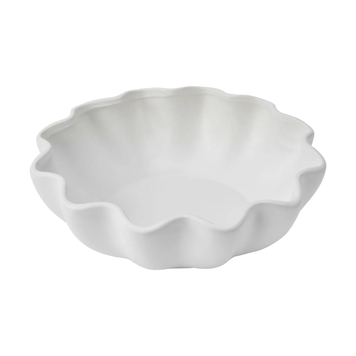 Anko White Wavy Edge Bowl, white Bowl | Walmart (CA)