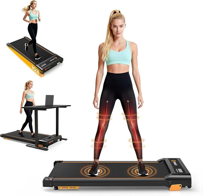 Walking Pad with Incline, Under Desk Treadmill for Home, 2.5 HP Portable Treadmills with Incline,... | Amazon (US)