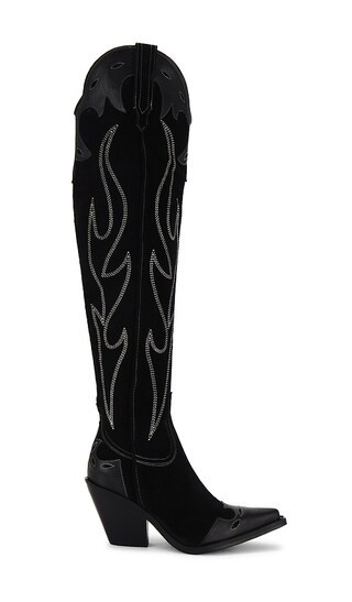 Free People Wild West Thigh High in Black. - size 8.5 | Revolve Clothing (Global)