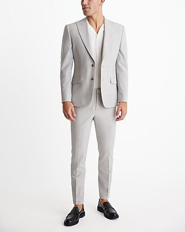 Extra Slim Plaid Modern Tech Suit | Express