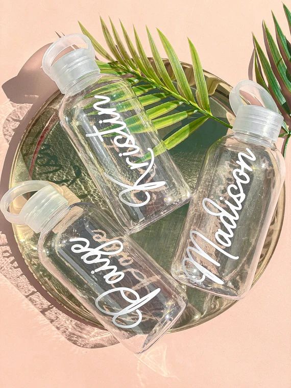 Personalized Water Bottle | Bachelorette Party Favors, Bridesmaid Gifts, Sorority Big/Little Gift... | Etsy (US)