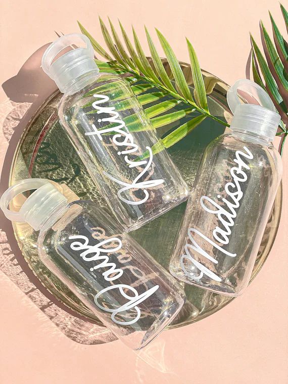 Personalized Water Bottle | Bachelorette Party Favors, Bridesmaid Gifts, Sorority Big/Little Gift... | Etsy (US)