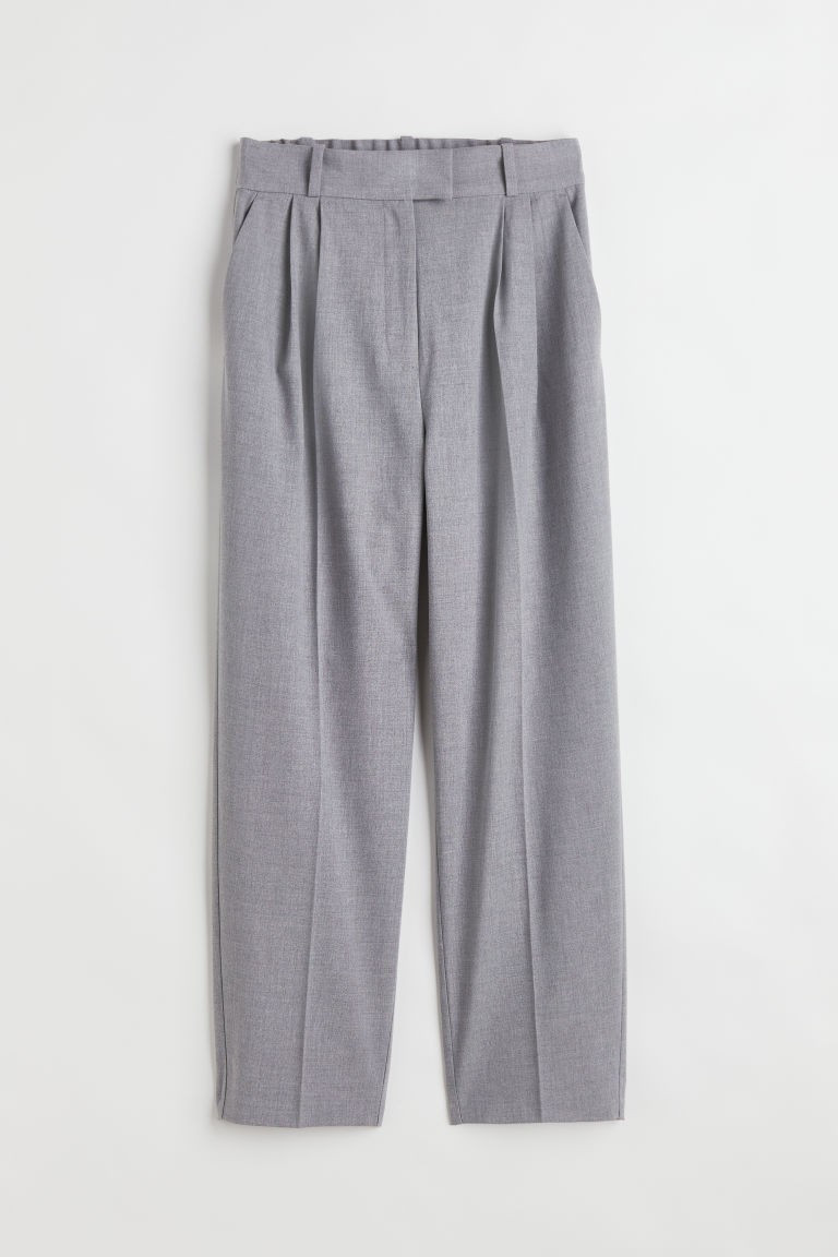 H & M - Ankle-length trousers - Grey | H&M (UK, MY, IN, SG, PH, TW, HK)