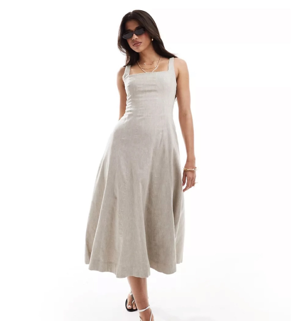 Elegant linen summer dress #linen #summerdress 

#LTKuk #LTKmodest #LTKsummer