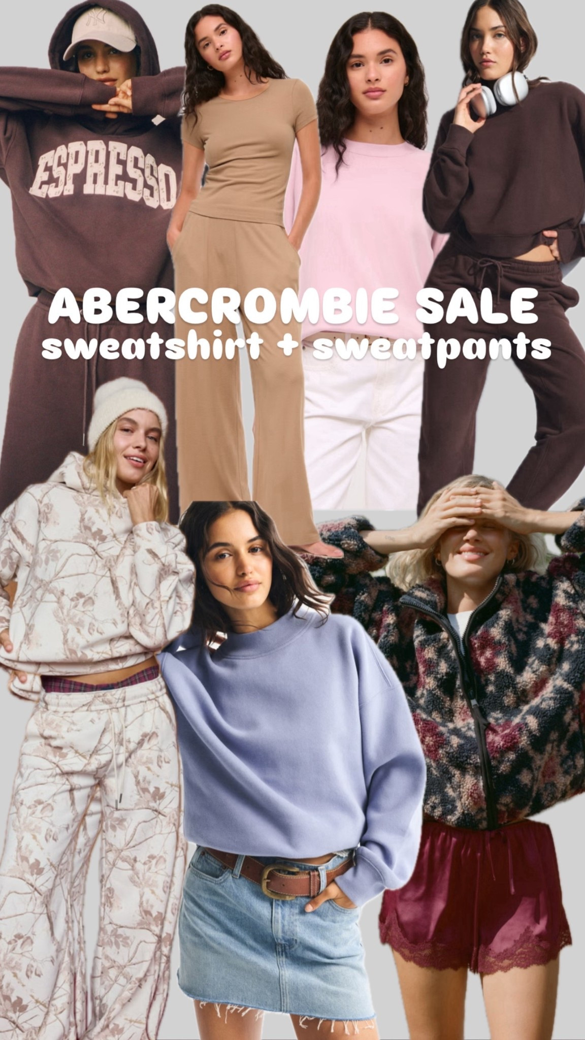 A&F 20-50% off all sweatshirts + sweatpants :) 

#LTKFindsUnder100 #LTKSeasonal #LTKSaleAlert