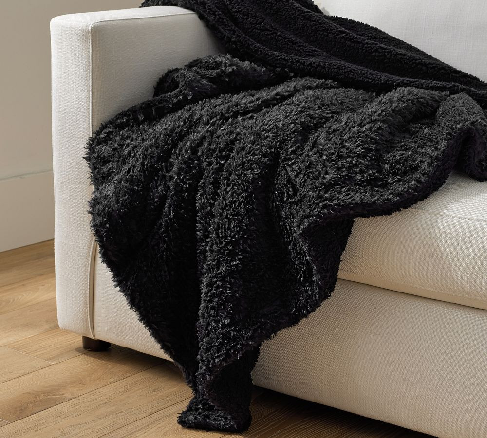 Fireside Cozy Sherpa Reversible Throw | Pottery Barn (US)