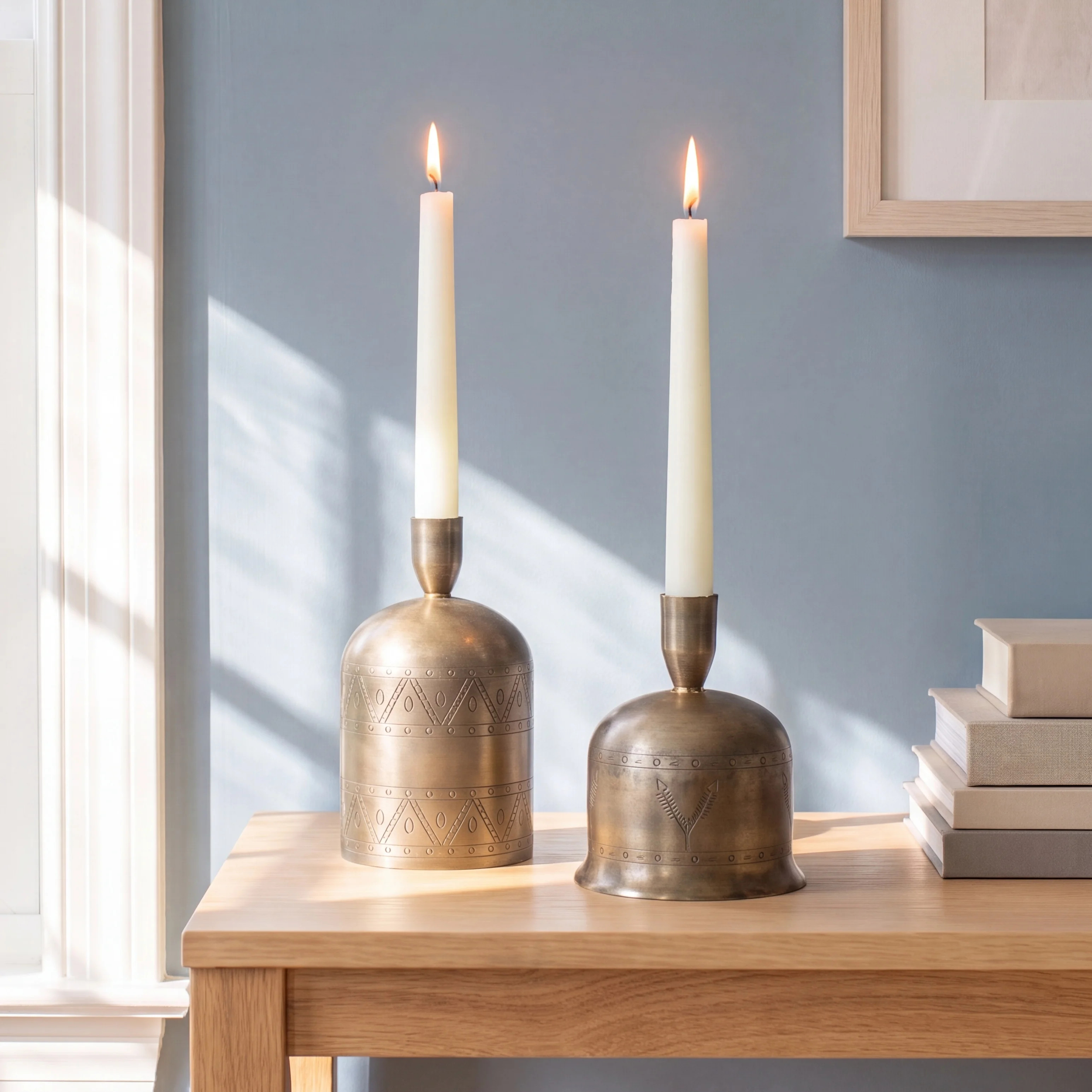 Brass Bell Taper Candlestick Holder | Birch Lane