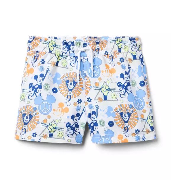 Disney Mickey Mouse Recycled Peace Swim Trunk | Janie and Jack
