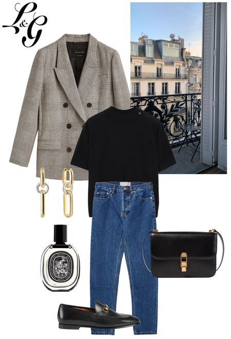 Parisian inspired outfit, curated outfit, classic outfit, blazer, loafers



#LTKstyletip