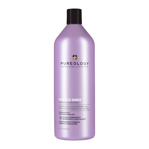 Pureology Hydrate Sheer Shampoo - Lightweight Hydrating Shampoo For Fine or Dry Color-Treated Hai... | Amazon (US)