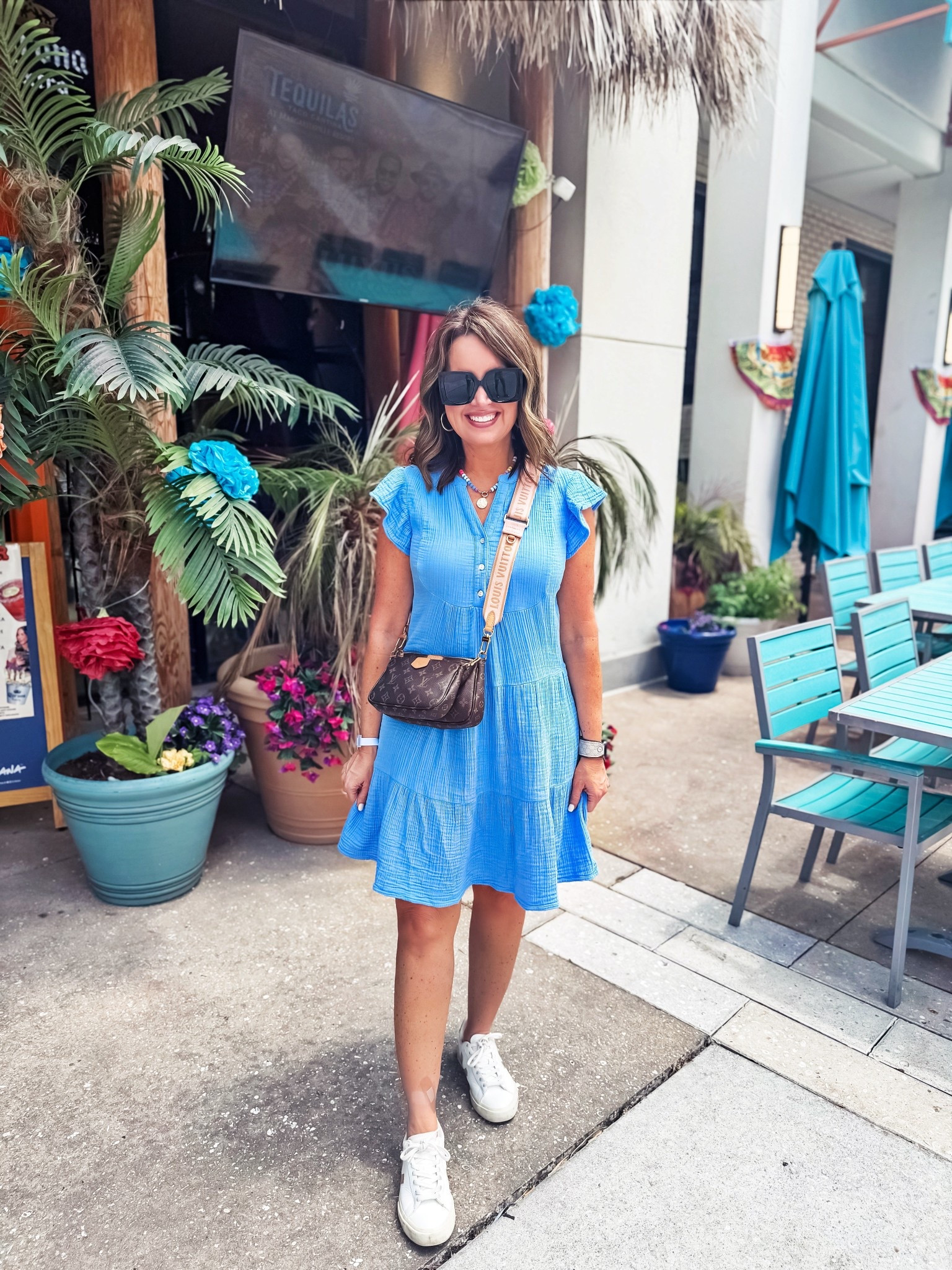 Dress runs big - size down - wearing XS - it’s on a big sale!

Use code LAURA on my jewelry 

#LTKSaleAlert #LTKOver40 #LTKootd