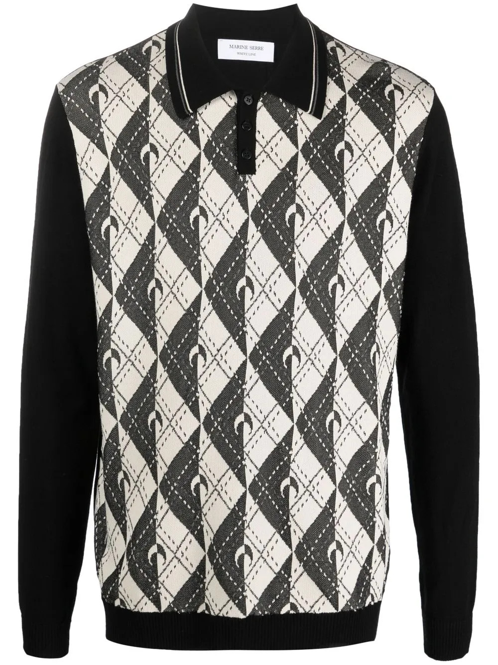 Marine Serre Polo à Manches Longues - Farfetch | Farfetch Global