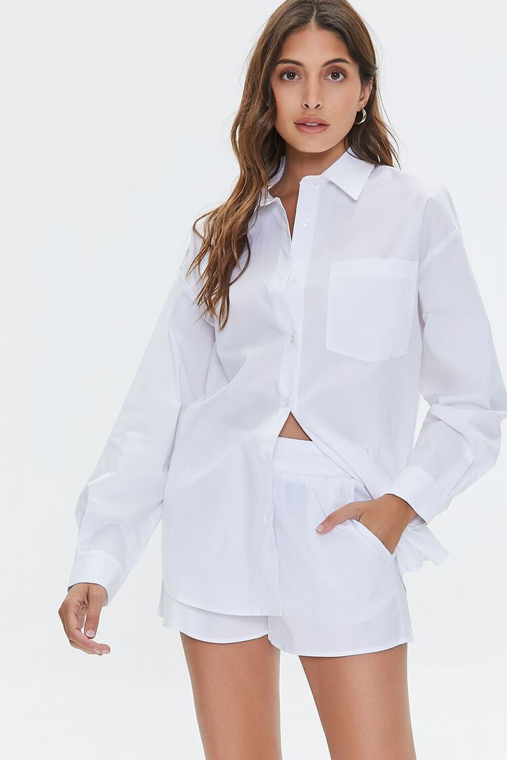 Poplin Drawstring Shorts | Forever 21 (US)