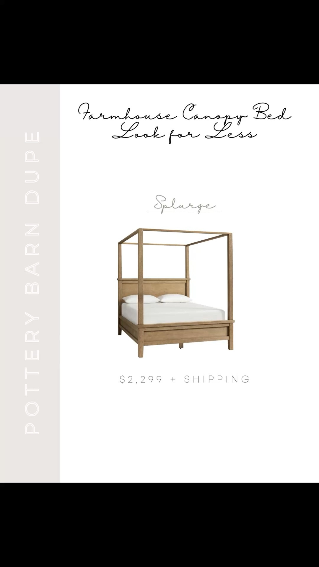 If you’ve been dreaming of the Pottery Barn Farmhouse Canopy Bed but not the price tag, these are the best look-for-less options I’ve found. Same statement making, romantic farmhouse feel, just way more budget friendly 🤍 Linking my favorites here so you can easily compare.

#LTKHome #LTKSaleAlert