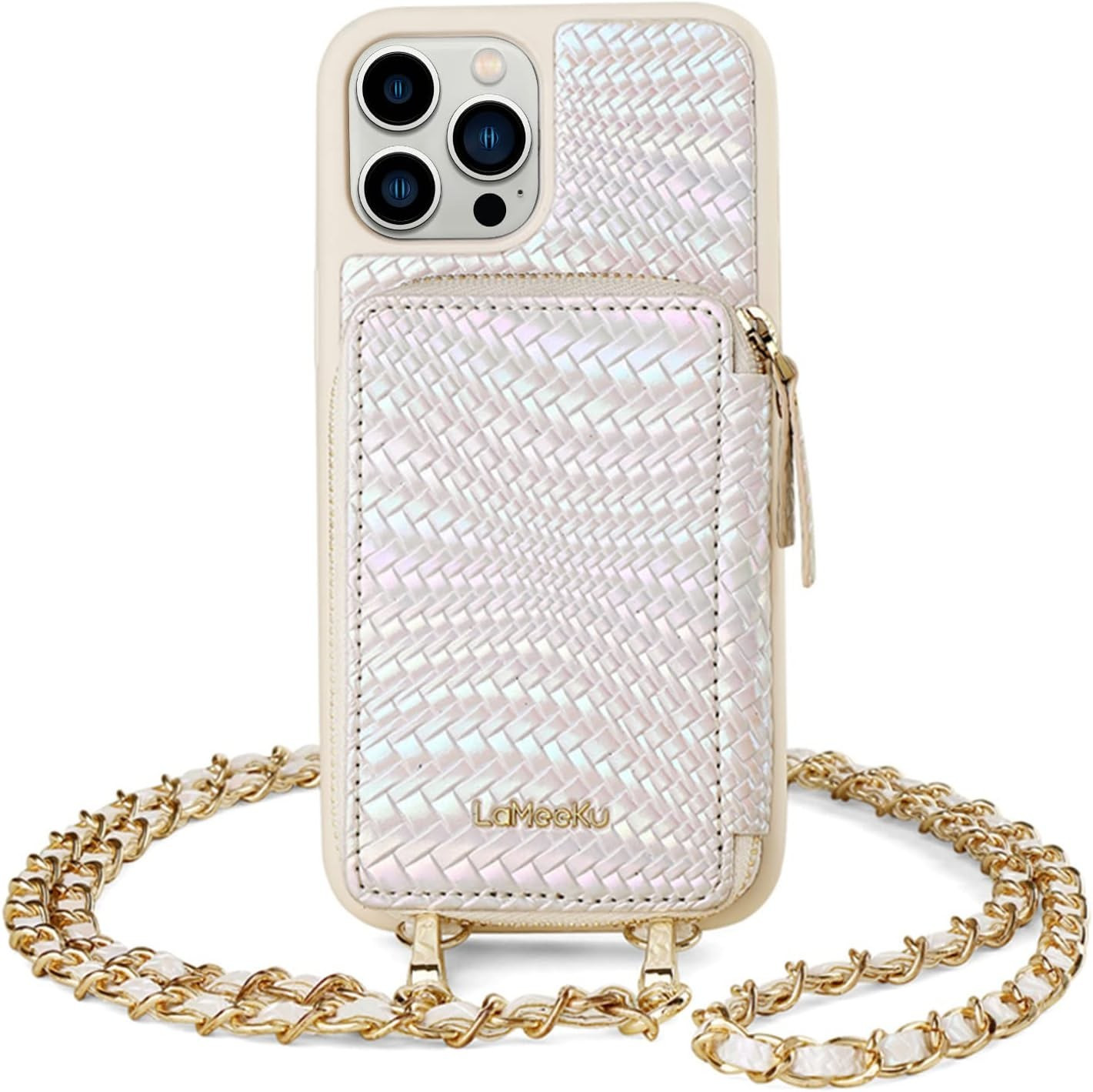Amazon.com: LAMEEKU Wallet Case Compatible with iPhone 12 Pro Max Glitter, iPhone 12 Pro Max Cros... | Amazon (US)