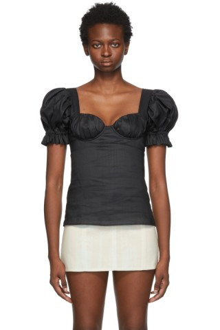 Wandering - 黑色 Empire Waist 上装 | SSENSE