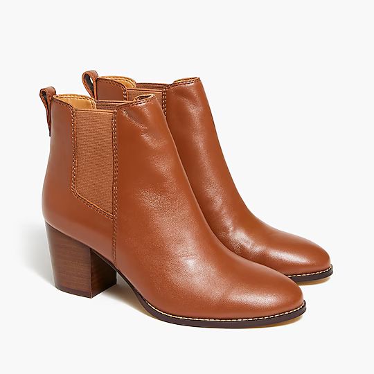 Rory leather heeled boots | J.Crew Factory