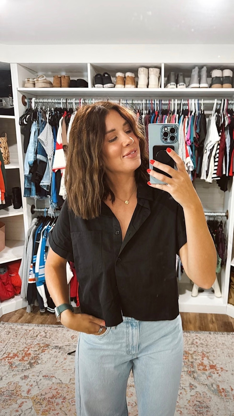 The cutest button down top

#LTKdayinmylife #LTKgrwm #LTKootd