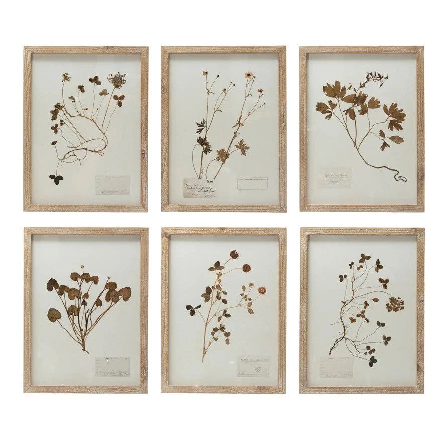 Wood Framed Botanical Artwork | APIARY by The Busy Bee