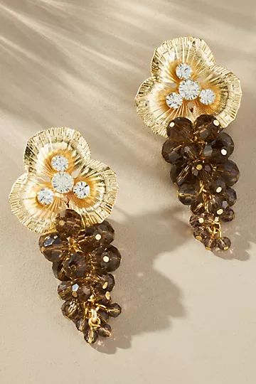 Winter Romance Flower Earrings | Anthropologie (US)