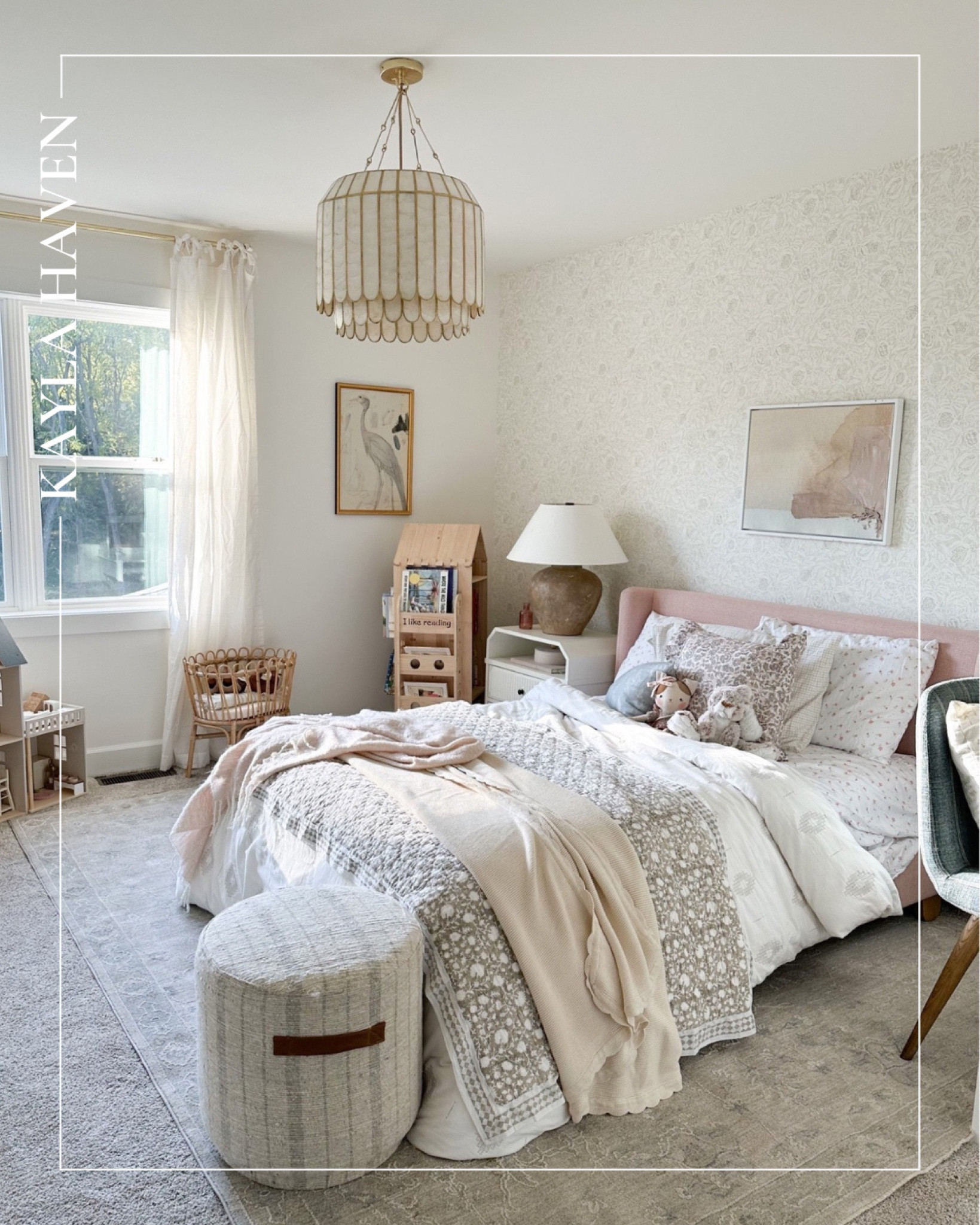 Little girls bedroom inspiration! Love hoe all the bedding, home decor, and furniture pieces came together in Penelope’s room. 

#rug #bedding #bedroom #kidsroom #mcgeeandco

#LTKhome #LTKFind #LTKkids