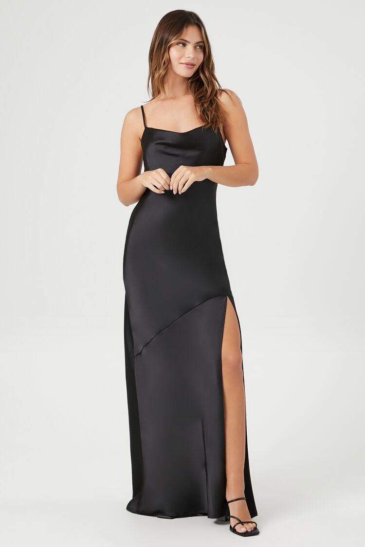 Satin Cutout Cami Maxi Dress | Forever 21 (US)