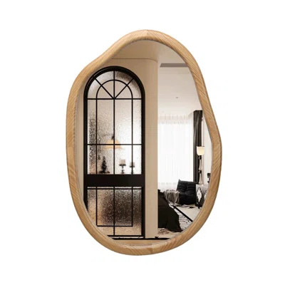32"X22" Irregular Wall Mirror Decorative, Asymmetrical Mirror For Wall Decor, Wavy Accent Mirrors For Living Room Bathroom Bedroom Entryway, Abstract | Wayfair North America
