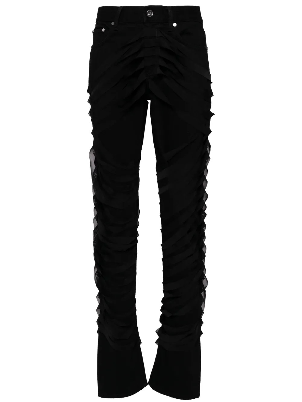 Helmut Lang Ribbon Worker Jeans | Black | FARFETCH | Farfetch Global