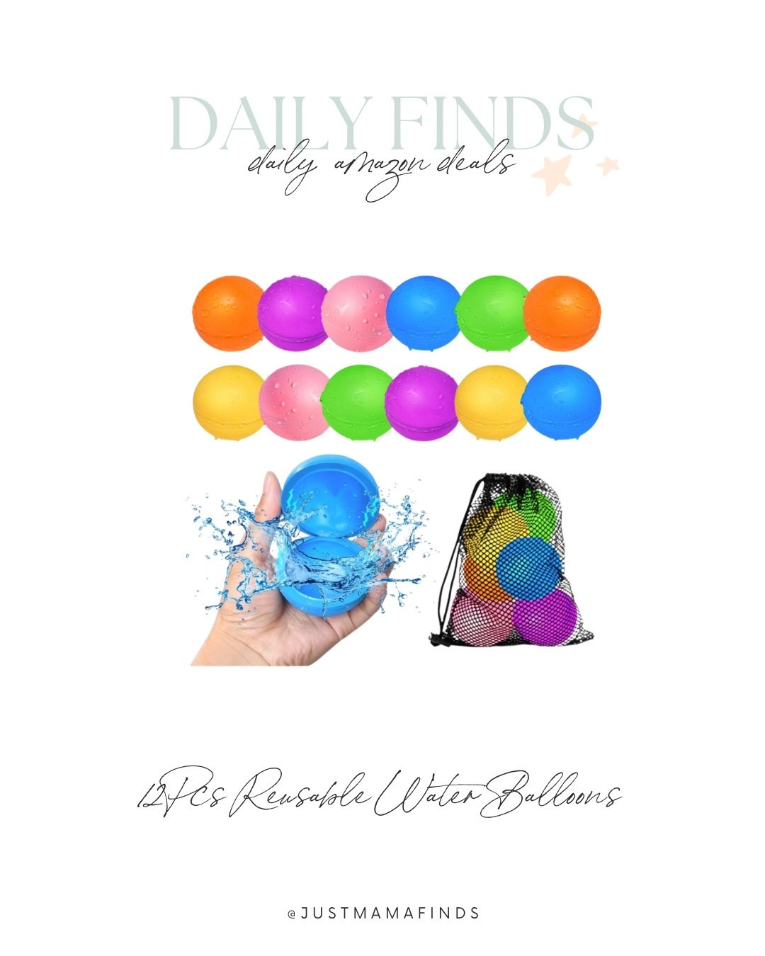 Reusable water balloons are on Amazon daily deals!