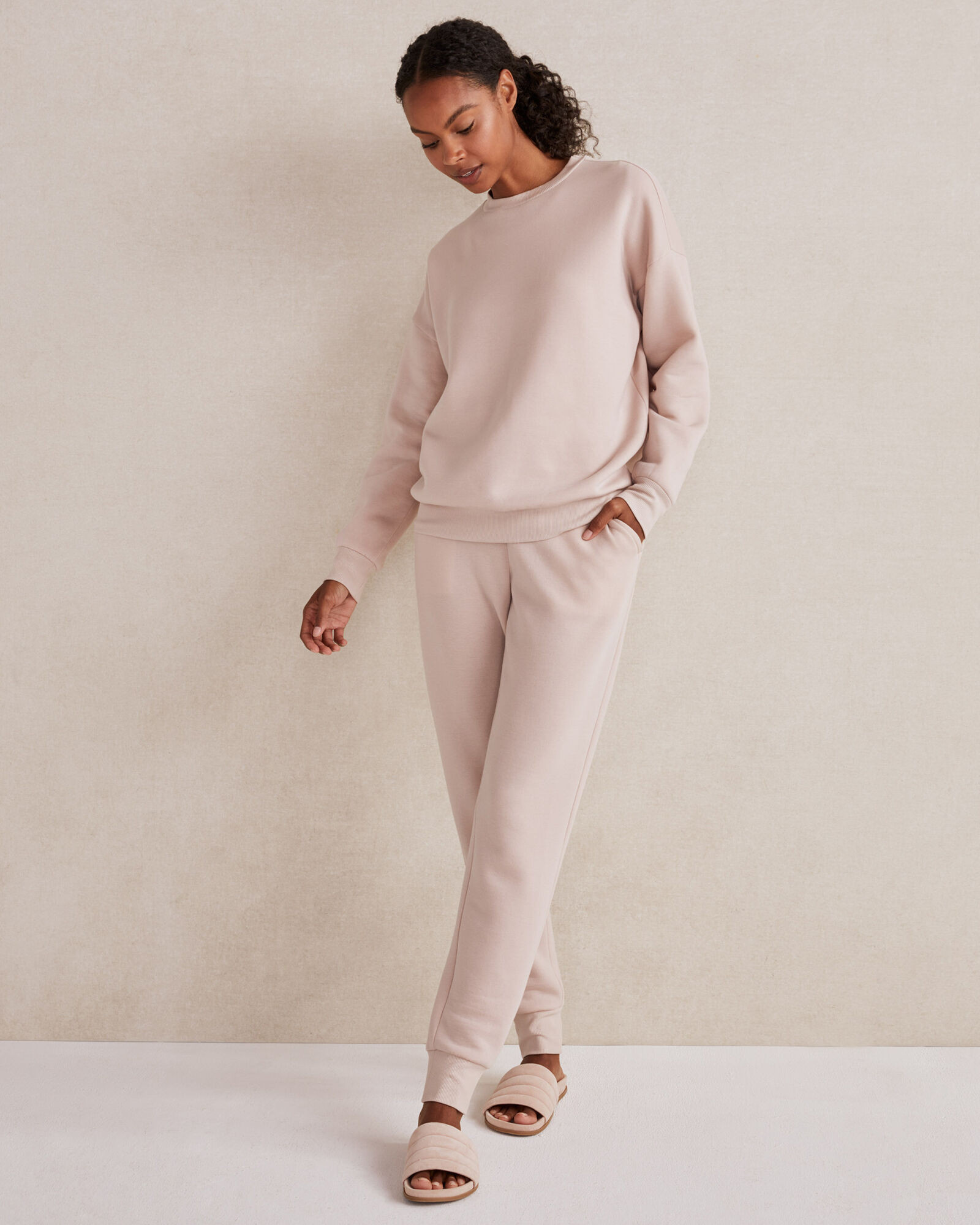 Fleece Rib Trim Joggers | Talbots