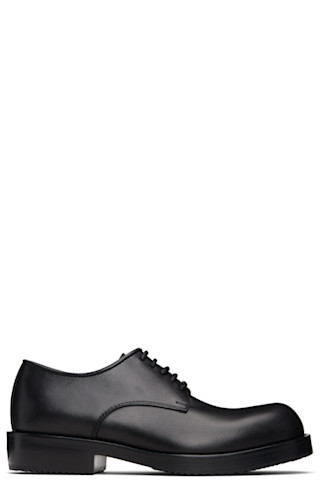 Black Leather Derbys | SSENSE