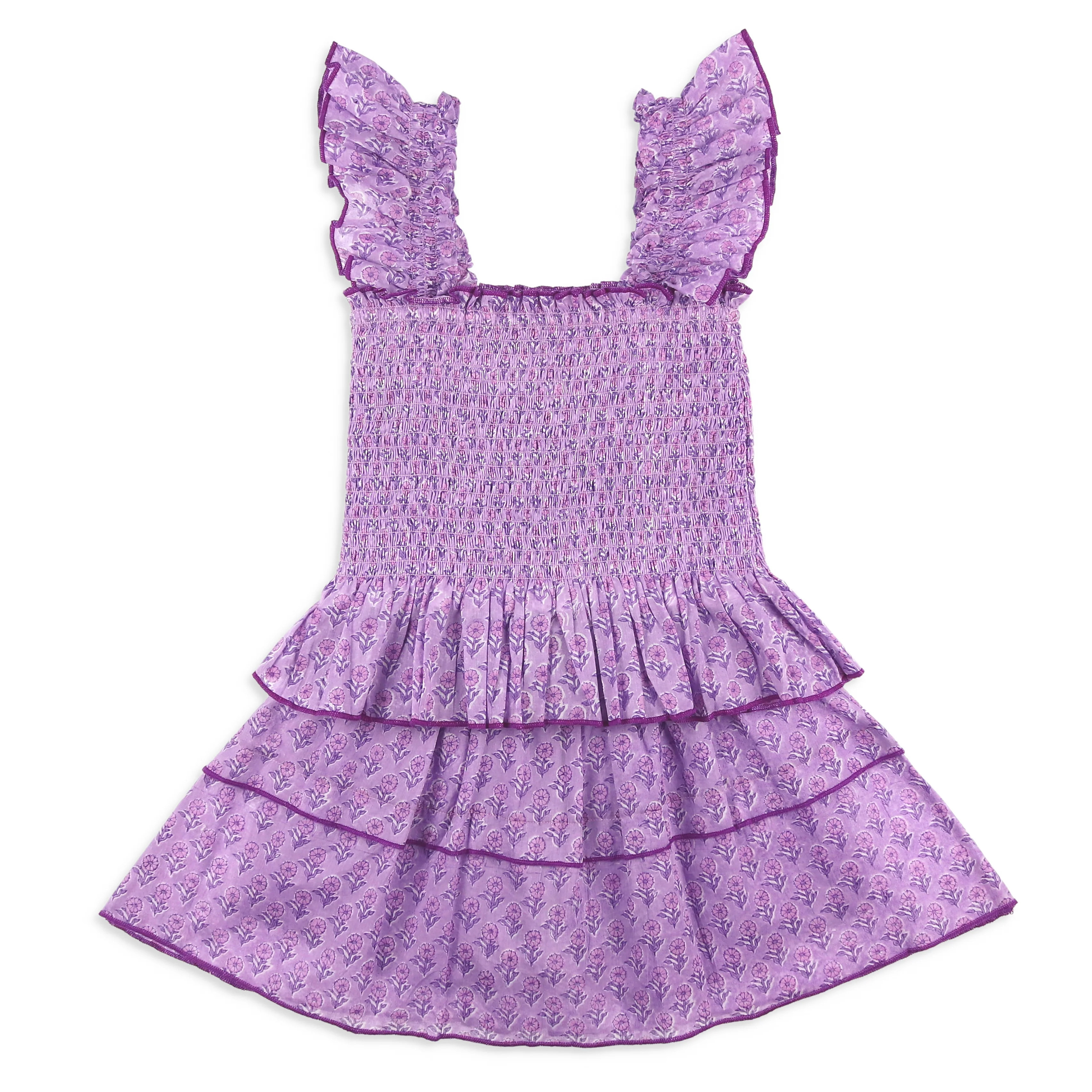 Girls Smocked Skort Set - Orchid - Shrimp and Grits Kids | Shrimp and Grits Kids
