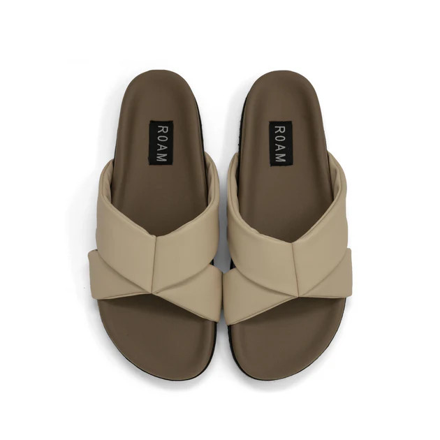 ROAM WING SANDAL CREAM VEGAN LEATHER | ROAM