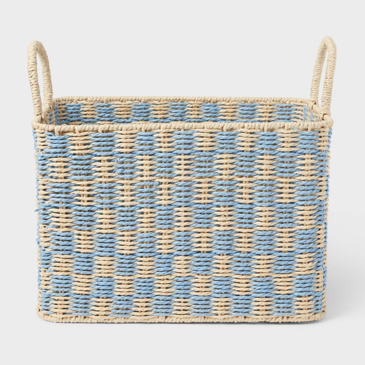 Woven Paper Large Kids' Storage Bin Blue - Pillowfort™ | Target