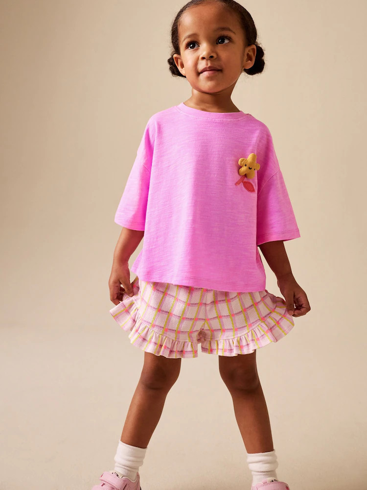 Pink Flower T-Shirt and Shorts Set (3mths-7yrs) | Next US