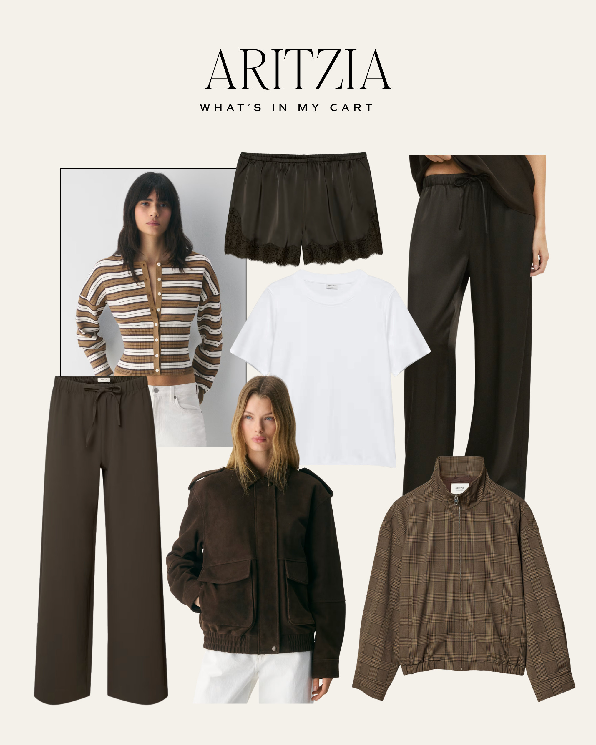 What's in my cart at Aritzia! Includes the pants I've been obsessed with lately but in a nice fall color.

#LTKSeasonal