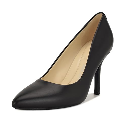 Nine West Women's Fifth9x9 Pump, Black Leather, 7.5 | Amazon (US)