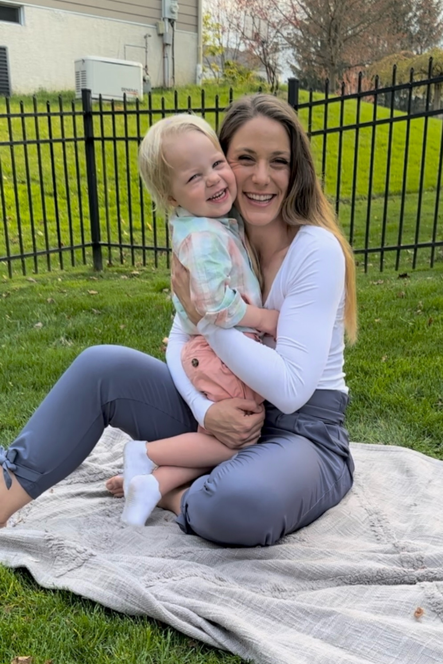 Most of the time, I don't think we look related at all. Then every once in a while, he gets me in a picture! I think this might be that picture this year. Took these family photos in our backyard during sunset, with the phone recording video. But then went through later and took screen grabs from moments like this! All products linked. 

Mother son, matching outfits, spring outfits, summer outfits, family photos, event wear, high waisted pants, midsize, bottom fortunate 



#LTKSeasonal #LTKKids #LTKMidsize