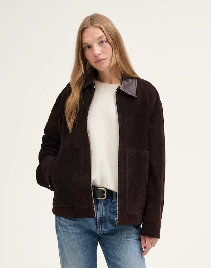 Patch-Pocket Jacket in Suede | Madewell