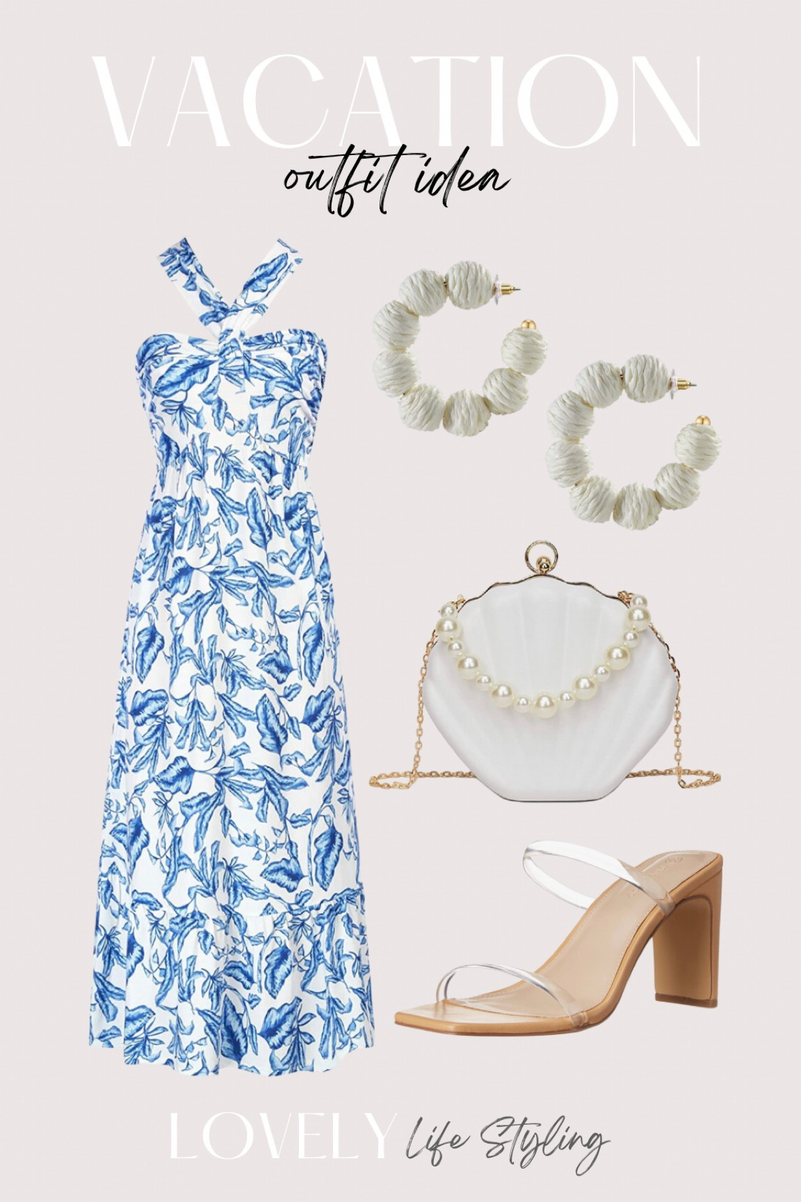 Vacation outfit idea all from amazon! 
Maxi dress
Summer heels
Vacation accessories 
Wedding guest dress 
Amazon fashion 


#LTKunder50 #LTKSeasonal #LTKitbag