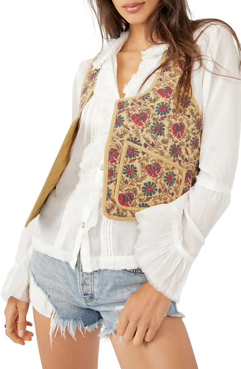 Kenzie Quilted Cotton Vest | Nordstrom